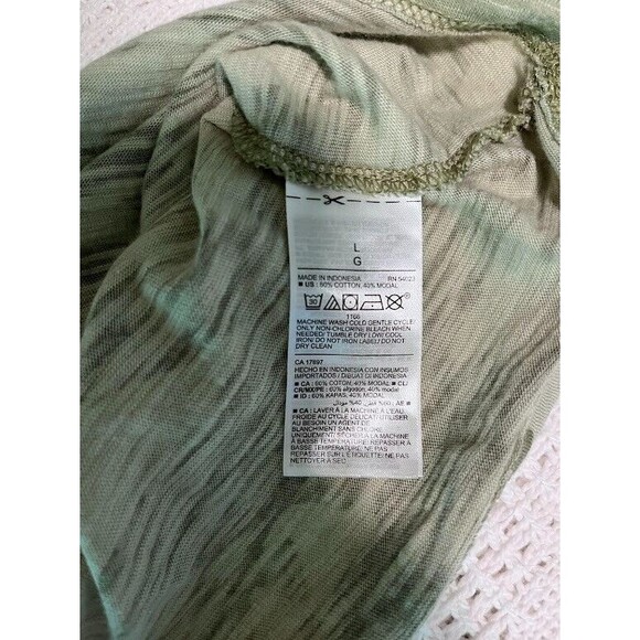 Old Navy Camouflage Streetwear Basic Round Neck Y2K Retro Crop Tee Shirt SZ L - Picture 4 of 5